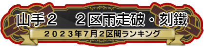 山手２ 2区雨走破・刻鐡